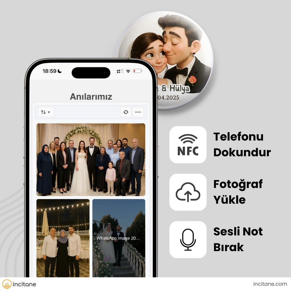 Özel Gün İçin Dijital Hatıra Magneti - Sesli Not & Fotoğraf Paylaşımı